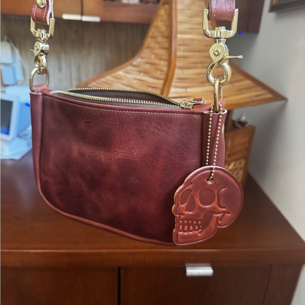 KMM & Co. Mini Crossbody Bag with Skull Charm